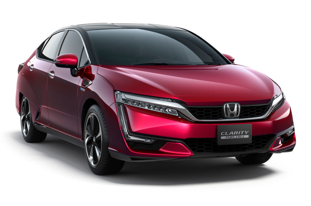 2017-honda-clarity-fuel-cell-front-side-view-in-red