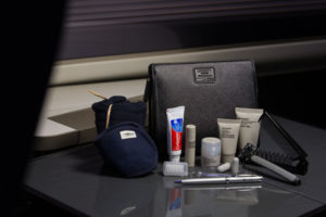 Gents Wash Bags by Liberty of London for British Airways First Class Customers. Picture by: Stuart Bailey