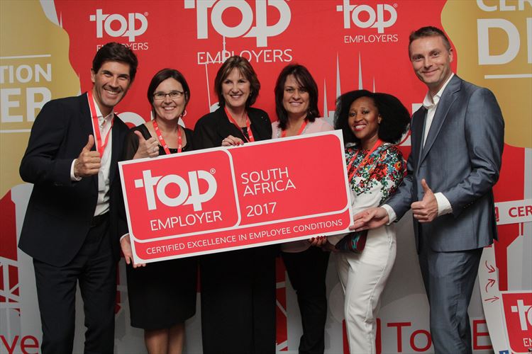 (l-r) Guillaume Delacour, Tascha Olivier, Ria Bronkhorst, Sally Leach, Nonkosi Dyantyi, and Wojtek Janaszek